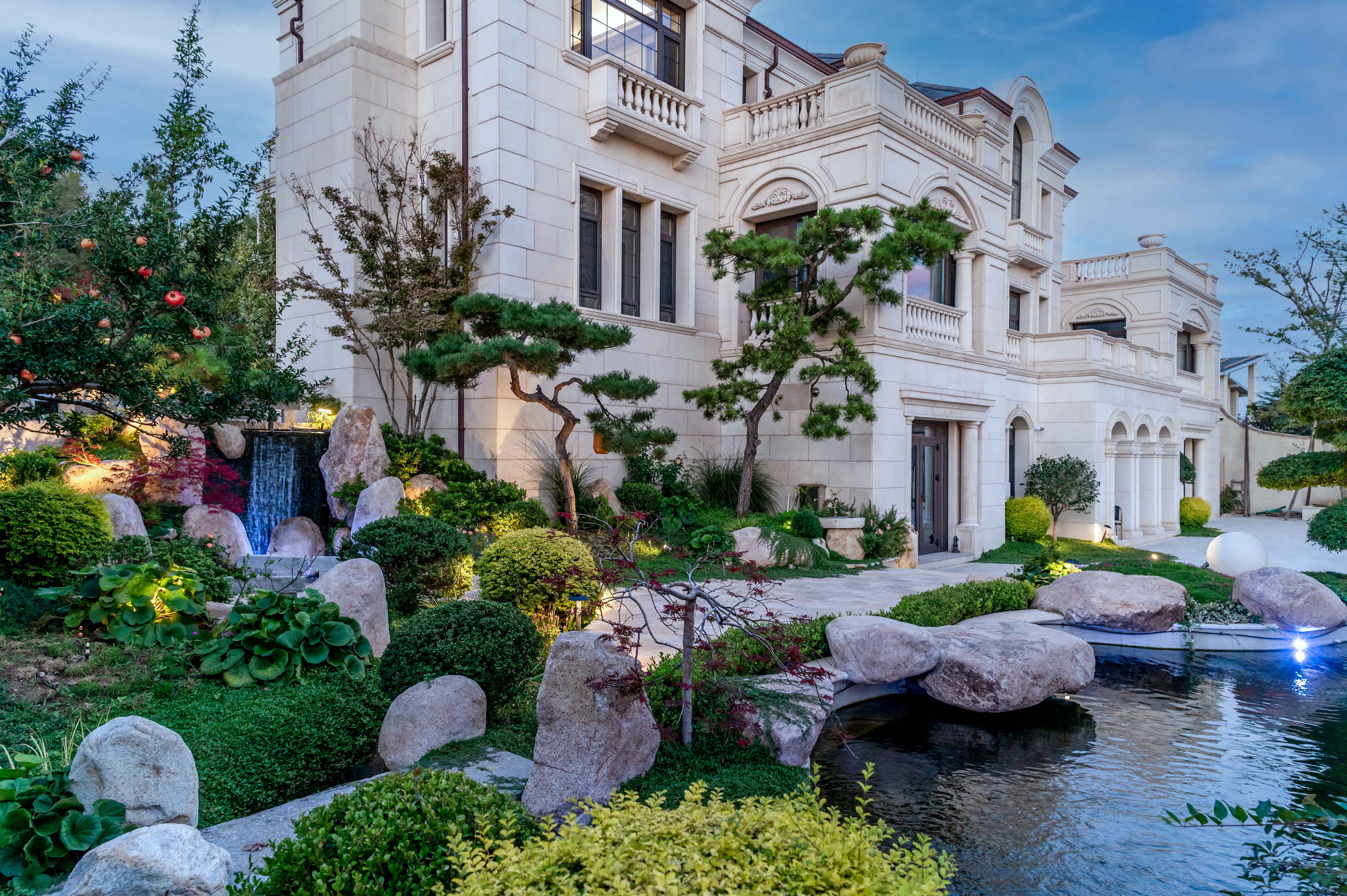 青岛庭院设计-白鹭岛别墅庭院设计