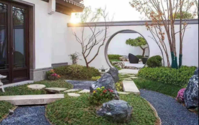 中式风格私家别墅庭院景观设计